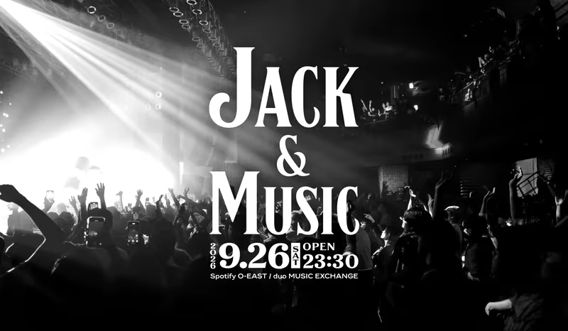 The urban music event “Jack & Music” hosted by Jack Daniel's will be held in Shibuya on 2026/9/26 (Sat)!