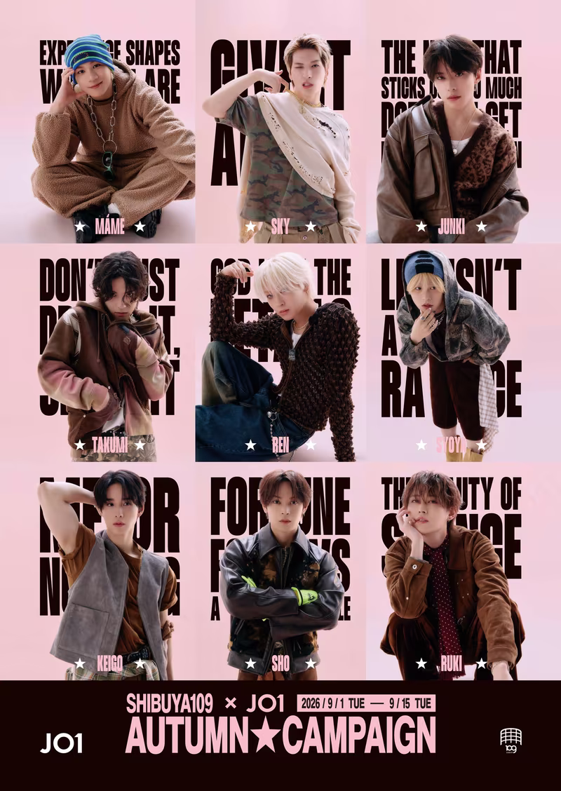 “SHIBUYA109 × JO1 AUTUMN CAMPAIGN”